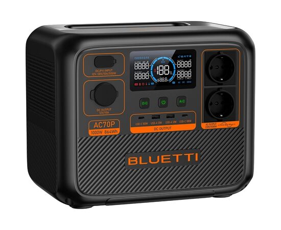 Зарядна станція BLUETTI AC70 1000W 768Wh (AC70), зображення 5
