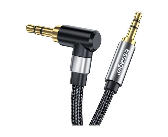 Кабель мультимедийный 3.5mm M to 3.5mm M 1.5m Essager (EYP35-WTA01), изображение 2