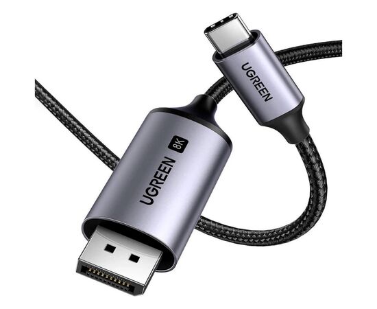 Кабель мультимедийный USB-C to DisplayPort M 1.0m 8K CM556 black UGREEN (25157)