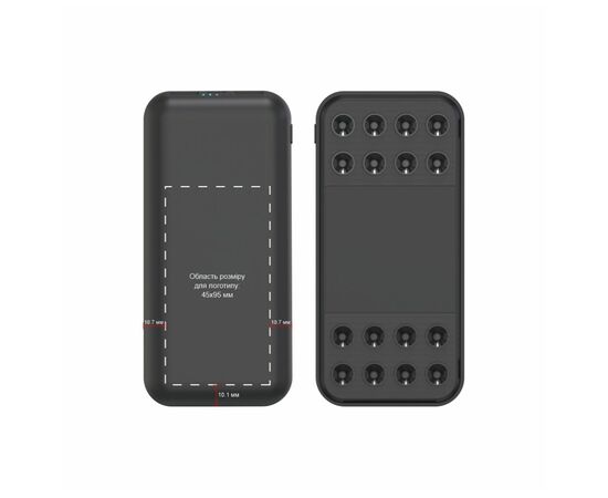 Батарея универсальная TheGeneral 10000mah ChargeMate, PD/QC/22.5W, wireless charging 15W (40010919-01), изображение 7