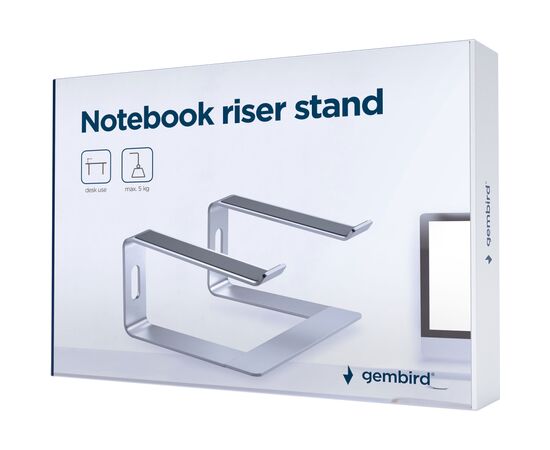 Подставка для ноутбука Gembird до 15.6", алюминий (NBS-D1-01), изображение 5