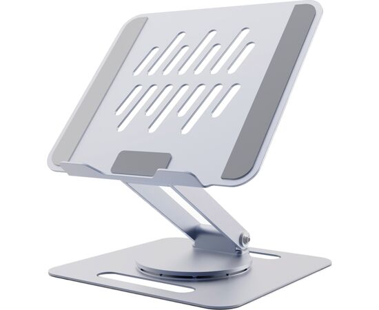 Подставка для ноутбука Gembird до 15.6", регулируемая, вращающаяся, алюминий (NBS-DR1-01)