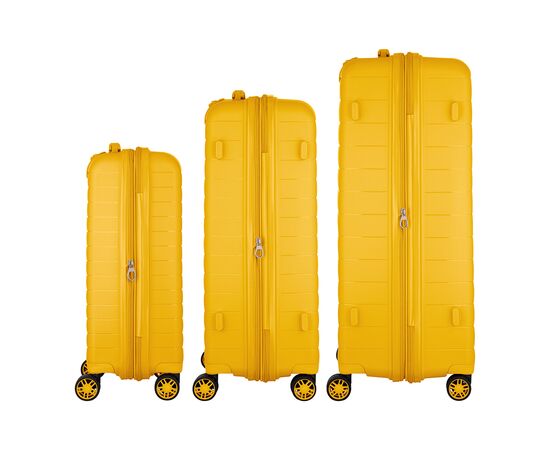 Набор чемоданов 2E Aero (L+M+S), бурштиново-жовті (2E-SPP-AERO-SET3-AY), изображение 6