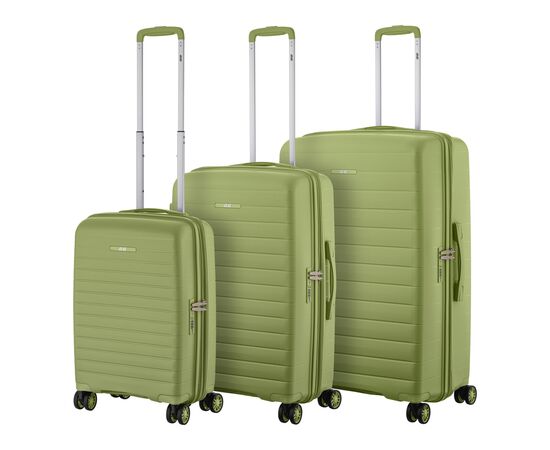 Набор чемоданов 2E Aero (L+M+S), оливково-зелені (2E-SPP-AERO-SET3-MG), изображение 2
