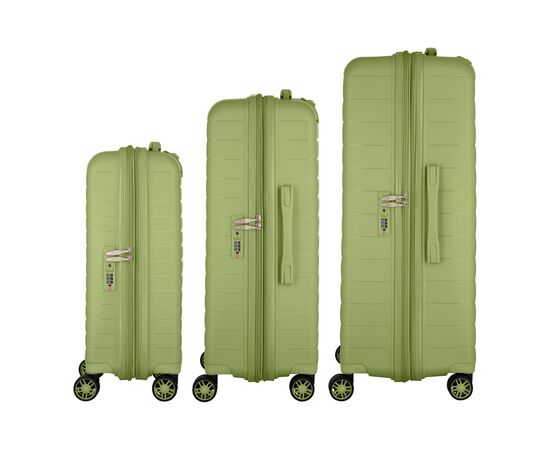 Набор чемоданов 2E Aero (L+M+S), оливково-зелені (2E-SPP-AERO-SET3-MG), изображение 5