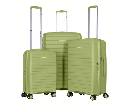 Набор чемоданов 2E Aero (L+M+S), оливково-зелені (2E-SPP-AERO-SET3-MG)
