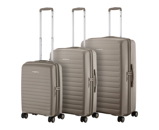 Набір валіз 2E Aero (L+M+S), сіро-коричневі (2E-SPP-AERO-SET3-TP), зображення 2