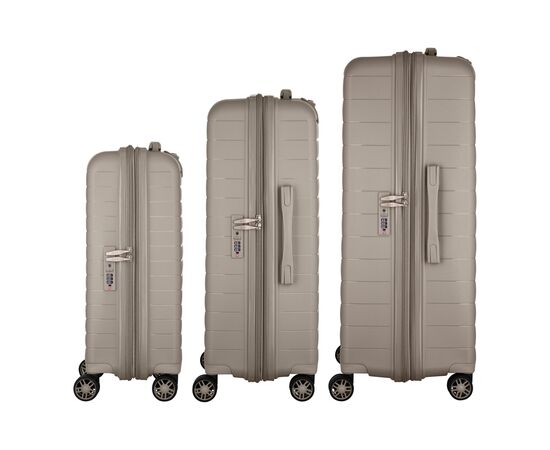 Набір валіз 2E Aero (L+M+S), сіро-коричневі (2E-SPP-AERO-SET3-TP), зображення 5