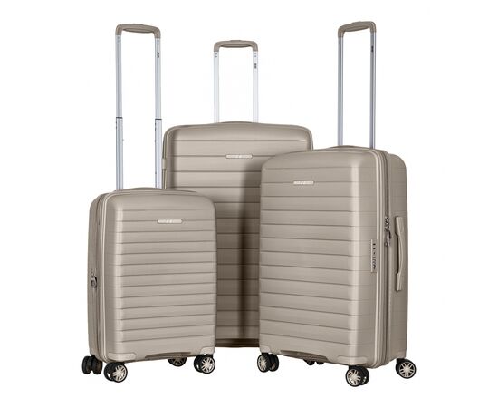 Набір валіз 2E Aero (L+M+S), сіро-коричневі (2E-SPP-AERO-SET3-TP)