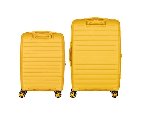 Набір валіз 2E Aero (M+S), бурштиново-жовті (2E-SPP-AERO-SET2-AY), зображення 3