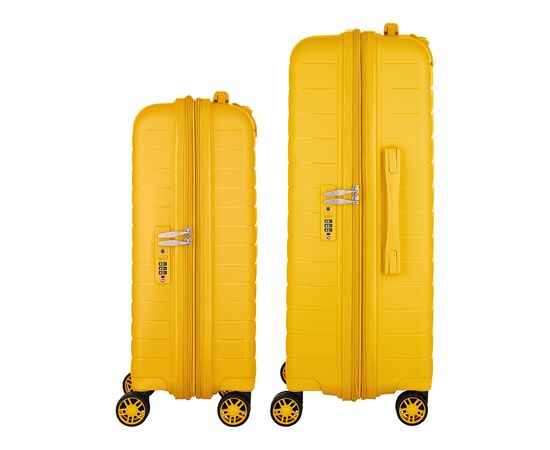Набір валіз 2E Aero (M+S), бурштиново-жовті (2E-SPP-AERO-SET2-AY), зображення 4