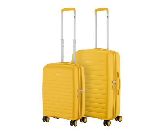 Набір валіз 2E Aero (M+S), бурштиново-жовті (2E-SPP-AERO-SET2-AY)
