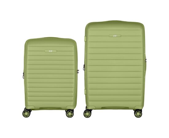 Набор чемоданов 2E Aero (M+S), оливково-зелені (2E-SPP-AERO-SET2-MG), изображение 2