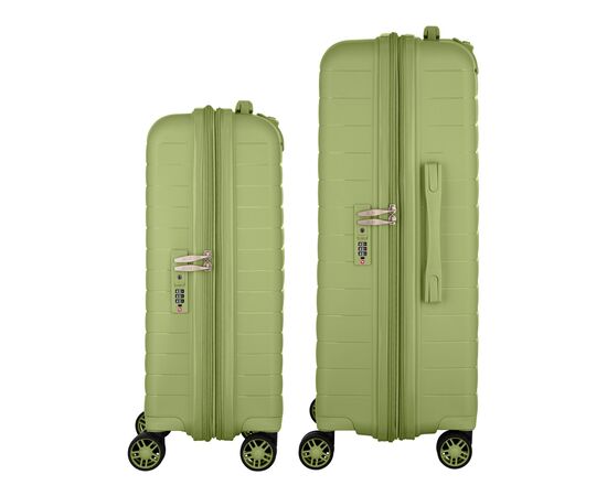 Набор чемоданов 2E Aero (M+S), оливково-зелені (2E-SPP-AERO-SET2-MG), изображение 4
