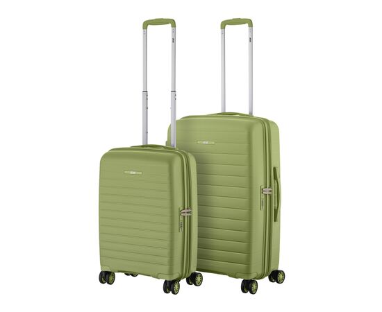 Набор чемоданов 2E Aero (M+S), оливково-зелені (2E-SPP-AERO-SET2-MG)