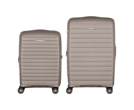 Набір валіз 2E Aero (M+S), сіро-коричневі (2E-SPP-AERO-SET2-TP), зображення 2