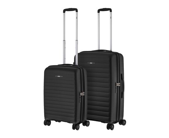 Набір валіз 2E Aero (M+S), чорні (2E-SPP-AERO-SET2-BK)