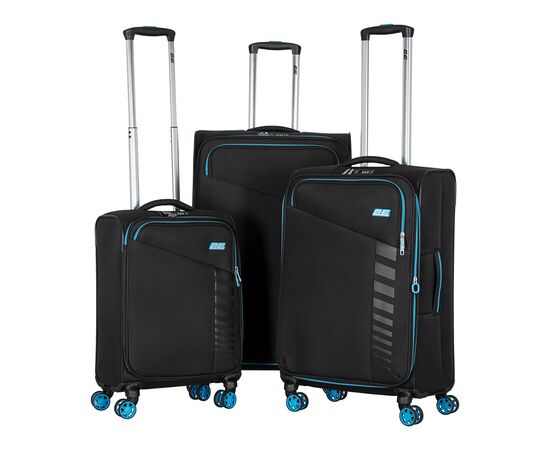 Набір валіз 2E Trek (L+M+S), чорні (2E-SPE-TREK-SET6-BK), зображення 2