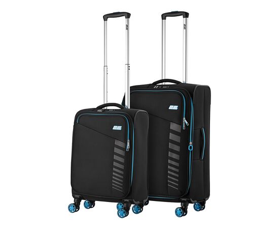 Набор чемоданов 2E Trek (M+S), чорні (2E-SPE-TREK-SET4-BK), изображение 3