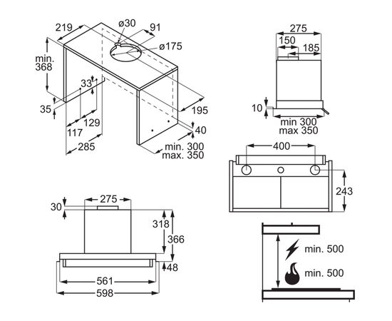 Вытяжка кухонная Electrolux LFP516K, изображение 2