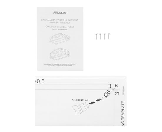 Вытяжка кухонная Ardesto HFI-F900MBL, изображение 9