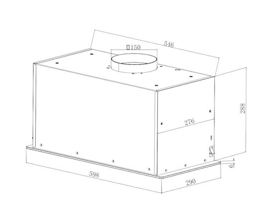 Вытяжка кухонная Hansa OMP6555BGH, изображение 2