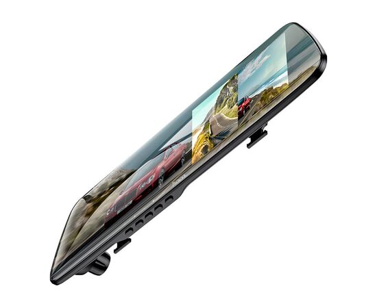 Видеорегистратор HOCO DV4 4.5-inch rearview mirror driving recorder dual-channel Black (6942007616782), изображение 2