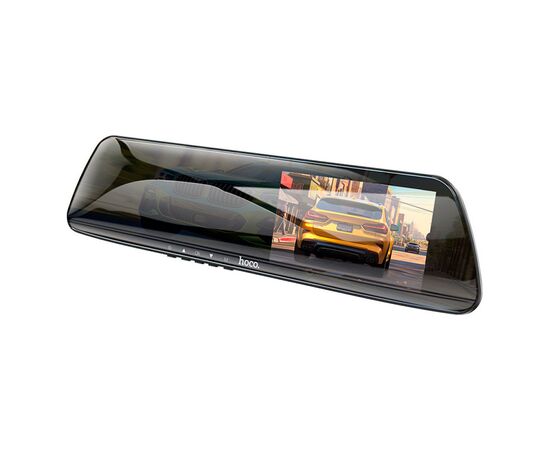 Видеорегистратор HOCO DV4 4.5-inch rearview mirror driving recorder dual-channel Black (6942007616782), изображение 3