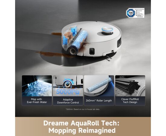 Пилосос Dreame Aqua 10 Ultra Roller Complete White (RLH71DE-1-wh), зображення 44