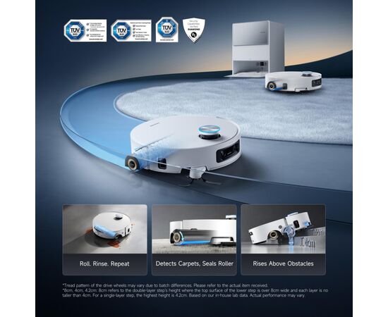 Пилосос Dreame Aqua 10 Ultra Roller Complete White (RLH71DE-1-wh), зображення 45