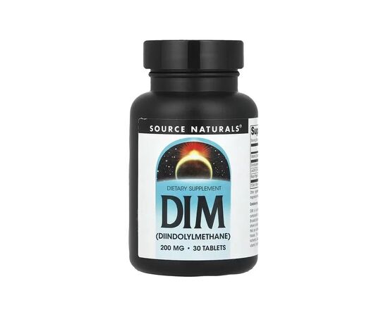 Витаминно-минеральный комплекс Source Naturals Дииндолилметан, 200 мг, DIM, 30 таблеток (SNS-02588)