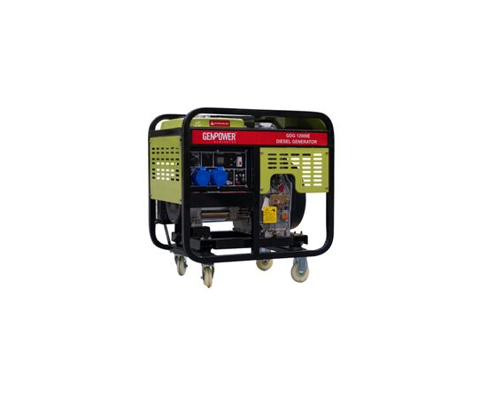 Генератор GenPower дизельный GDG 12000E, 230V, 50Hz, 12kVA/9.6kW, 30 л,, електростартер (GDG 12000E)