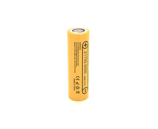 Аккумулятор 21700 5000mah, (4700-5100mah) 15A, 3.7V(2.5-4.2V), Yellow Liitokala (Lii-50E / 23384)