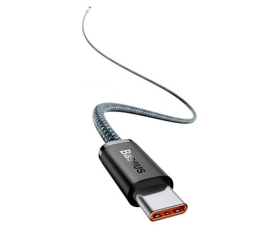 Дата кабель USB-C to USB-C 2.0m 100W slate gray Baseus (CALD000316), изображение 3
