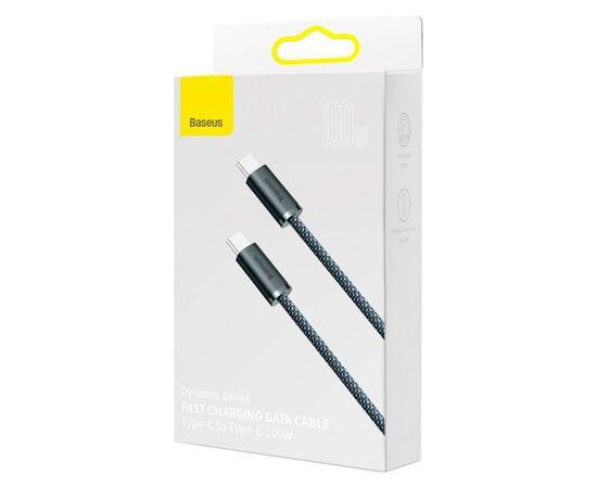 Дата кабель USB-C to USB-C 2.0m 100W slate gray Baseus (CALD000316), изображение 5