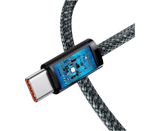 Дата кабель USB-C to USB-C 2.0m 100W slate gray Baseus (CALD000316), изображение 7