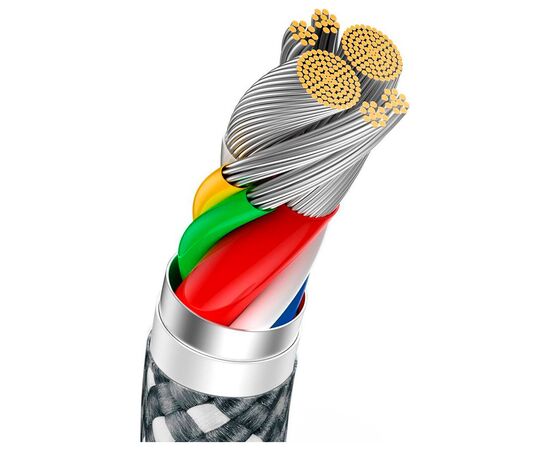 Дата кабель USB-C to USB-C 2.0m 100W slate gray Baseus (CALD000316), изображение 8