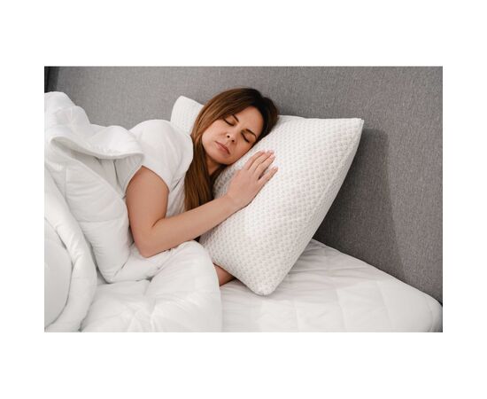 Подушка Ardesto Sleepwell, 40х60см, прямоугольная, пена мемори, белая (ART4060SHP), изображение 10