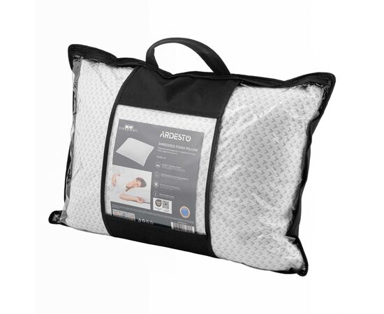 Подушка Ardesto Sleepwell, 40х60см, прямоугольная, пена мемори, белая (ART4060SHP), изображение 5