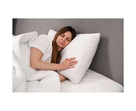 Подушка Ardesto Sleepwell, 40х60см, прямоугольная, пена мемори, белая (ART4060SHP), изображение 7