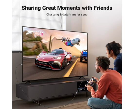 Дата кабель USB-C M/F 0.5m 5A USB 3.1 Gen2 10Gbps black Ugreen (80810), изображение 7