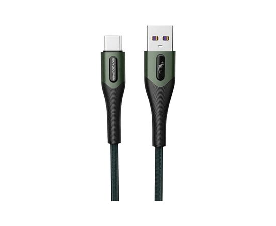 Дата кабель USB 2.0 AM to Micro 5P 1.0m 3A braided dark green SkyDolphin (USB-000584)