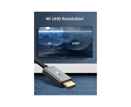 Кабель мультимедийный DisplayPort M to HDMI M 3.0m 4K60Hz Cabletime (CA915330), изображение 3