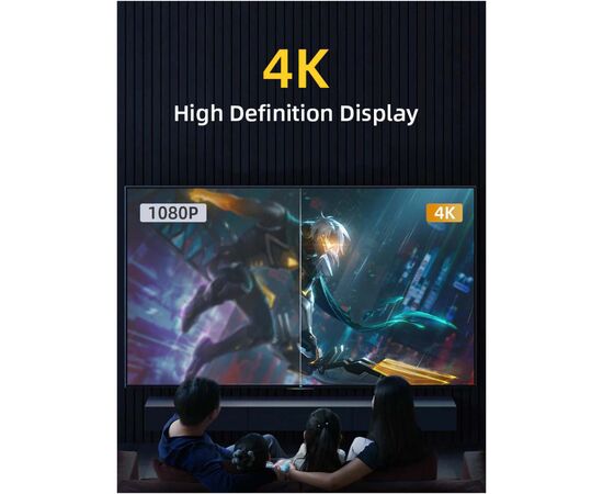 Кабель мультимедійний DisplayPort M to HDMI M 1.8m V1.2 4K60Hz Cabletime (CA915316), зображення 7