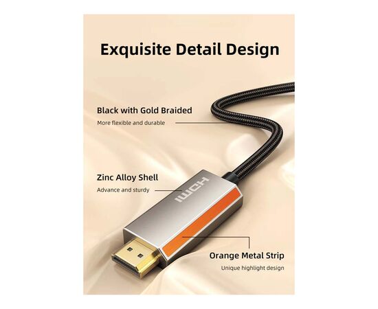 Кабель мультимедійний DisplayPort M to HDMI M 8K60Hz Cabletime (CA916405), зображення 7