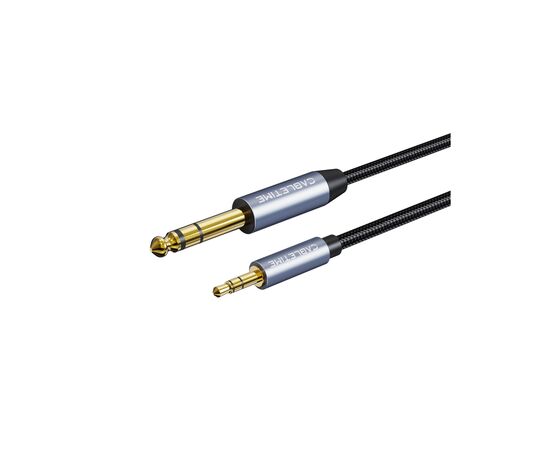Кабель мультимедийный 6.35mm M to 3.5mm M 3.0m Cabletime (CA915279)