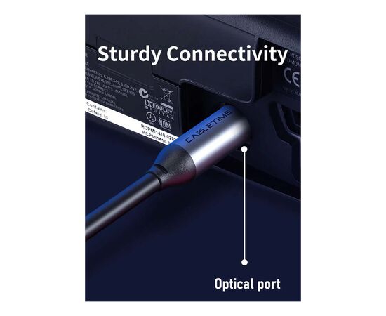 Кабель мультимедійний Optical Toslink 1.0m Cabletime (CA915286), зображення 6