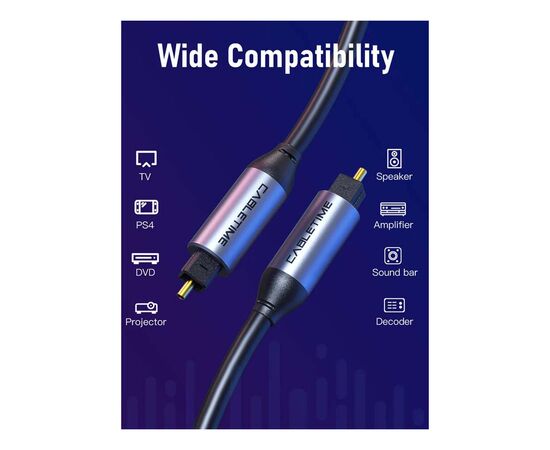 Кабель мультимедійний Optical Toslink 1.0m Cabletime (CA915286), зображення 8