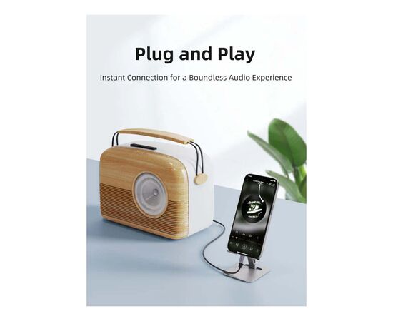 Кабель мультимедійний USB-C to 3.5mm M 1.0m Cabletime (CA915767), зображення 6