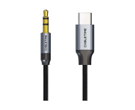 Кабель мультимедійний USB-C to 3.5mm M 1.0m Cabletime (CA915767)